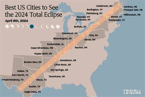 Total Solar Eclipse 2024 Time & Path .